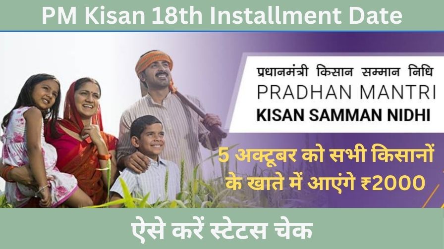 PM Kisan 18th Installment Date